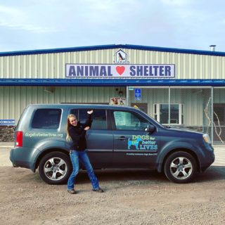 Apprentice Assistance Dog Trainer, Kayla Galvan very excited to be on her first dog run to Klamath Humane Society to learn our new way of evaluating, we are in search of shelter dogs to train in our Shelter Dog (Pilot) Success Program. Klamath Humane Society is one of the shelters that welcomes us to test dogs for potential candidates for this program. 

#dbl #dogsforbetterlives #shelterdog #assistancedog #assistancedogintraining #klamathhumanesociety #klamathanimalshelter